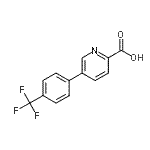 CAS 登录号：762287-48-9， 5-[4-(三氟甲基)苯基]吡啶-2-羧酸