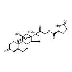 CAS#: 76234-43-0, 11,17-Dihydroxy-3,20-dioxopregn-4-en-21-yl 5-oxo-L-prolinate