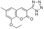 CAS 登录号：76239-40-2， 8-乙氧基-6-甲基-3-(2H-四唑-5-基)苯并吡喃-2-酮