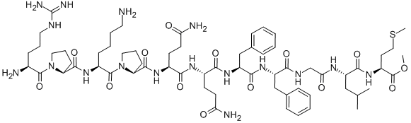 CAS 登录号：76260-78-1， 精氨酰-脯氨酰-赖氨酰-脯氨酰-谷氨酰胺酰-谷氨酰胺酰-苯丙氨酰-苯丙氨酰-甘氨酰-亮氨酰-蛋氨酸甲酯