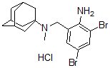 CAS 登录号：76270-03-6， N-[(2-氨基-3,5-二溴苯基)甲基]-N-甲基金刚烷-1-胺盐酸盐