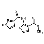 CAS#: 763107-52-4, Methyl 2-[(1H-pyrazol-3-ylcarbonyl)amino]-3-thiophenecarboxylate
