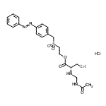 CAS#: 76408-55-4, 2-{[4-(Phenyldiazenyl)benzyl]sulfonyl}ethyl N-(acetamidomethyl)-L-cysteinate hydrochloride (1:1)