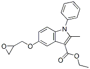 CAS#: 76410-18-9, Ethyl 2-Methyl-5-(Oxiran-2-Ylmethoxy)-1-Phenylindole-3-Carboxylate