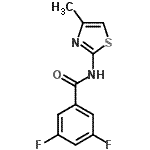 CAS#: 764692-53-7, 3,5-Difluoro-N-(4-methyl-1,3-thiazol-2-yl)benzamide