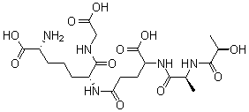 CAS 登录号：76490-22-7， N-[(2R)-2-羟基-1-氧代丙基]-L-丙氨酰-D-gamma-谷氨酰-(6R)-6-羧基-L-赖氨酰-甘氨酸