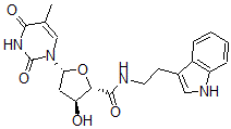 CAS#: 76500-11-3, (2S,3S,5R)-3-Hydroxy-N-[2-(1H-Indol-3-Yl)Ethyl]-5-(5-Methyl-2,4-Dioxopyrimidin-1-Yl)Oxolane-2-Carboxamide
