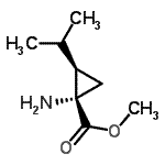 CAS 登录号：765244-35-7， 甲基(1S,2R)-1-氨基-2-异丙基环丙烷羧酸酯
