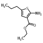 CAS 登录号：76575-31-0， 乙基2-氨基-5-丙基-3-噻吩羧酸酯