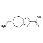 CAS#: 765853-75-6, 6-Ethyl-5,6,7,8-tetrahydro-4H-thieno[2,3-d]azepine-2-carboxylic acid