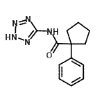 CAS#: 765932-36-3, 1-Phenyl-N-(2H-tetrazol-5-yl)cyclopentanecarboxamide