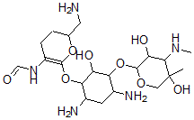 CAS 登录号：76647-54-6， N-[6-(氨基甲基)-2-[4,6-二氨基-3-(3,5-二羟基-5-甲基-4-甲基氨基四氢吡喃-2-基)氧基-2-羟基环己基]氧基-5,6-二氢-4H-吡喃-3-基]甲酰胺