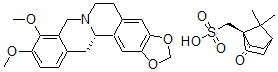 CAS 登录号：76648-39-0， (-)-四氢黄连素D-樟脑磺酸盐