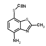 CAS#: 7668-34-0, 4-Amino-2-methyl-1,3-benzothiazol-7-yl thiocyanate