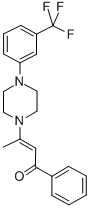 CAS#: 76691-04-8, (E)-1-Phenyl-3-[4-[3-(Trifluoromethyl)Phenyl]Piperazin-1-Yl]But-2-En-1-One
