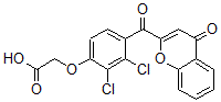 CAS#: 76733-03-4, 2-[2,3-Dichloro-4-(4-oxochromene-2-carbonyl)phenoxy]acetic acid