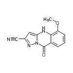 CAS#: 76745-70-5, 5-Methoxy-9-oxo-4,9-dihydropyrazolo[5,1-b]quinazoline-2-carbonitrile