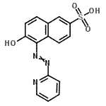 CAS 登录号：76790-04-0， 6-羟基-5-(2-吡啶基偶氮)-2-萘磺酸
