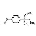 CAS#: 768392-53-6, 1-Methoxy-4-[(3R)-3-methyl-1-penten-3-yl]benzene