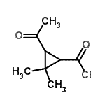 CAS#: 76842-23-4, 3-Acetyl-2,2-dimethylcyclopropanecarbonyl chloride