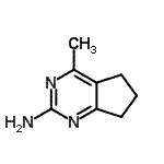 CAS 登录号：76881-49-7， 4-甲基-6,7-二氢-5H-环戊二烯并[d]嘧啶-2-胺