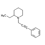 CAS 登录号：769116-64-5， 2-乙基-1-(3-苯基-2-丙炔-1-基)哌啶