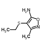 CAS#: 77036-92-1, 4-(Ethylsulfanyl)-3-methyl-1,2-oxazol-5-amine