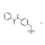 CAS 登录号：77076-13-2， 钠{4-[氧代(苯基)乙酰基]苯基}甲烷磺酸酯