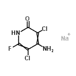 CAS 登录号：77130-83-7， 4-氨基-3,5-二氯-6-氟-2(1H)-吡啶酮钠盐(1:1)