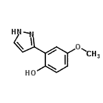 CAS#: 771482-47-4, 4-Methoxy-2-(1H-pyrazol-3-yl)phenol