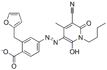 CAS#: 77154-18-8, Benzoic Acid 4-[2-(1-Butyl-5-Cyano-1,6-Dihydro-2-Hydroxy-4-Methyl-6-Oxo-3-Pyridinyl)Diazenyl]-2-Furanylmethyl Ester