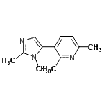 CAS#: 771541-01-6, 3-(1,2-Dimethyl-1H-imidazol-5-yl)-2,6-dimethylpyridine
