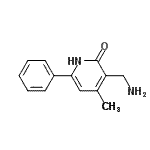 CAS 登录号：771573-87-6， 3-(氨基甲基)-4-甲基-6-苯基-2(1H)-吡啶酮