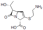CAS 登录号：77171-32-5， (2S,5S,6R)-3-(2-氨基乙基硫基)-6-(1-羟基乙基)-7-氧代-1-氮杂双环[3.2.0]庚-3-烯-2-羧酸