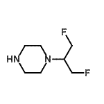 CAS#: 772330-41-3, 1-(1,3-Difluoro-2-propanyl)piperazine