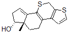 CAS 登录号：77255-07-3， alpha-去甲-3,7-二硫杂雌甾-1,5(10),8,14-四烯-17(E)-醇