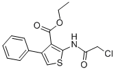 CAS 登录号：77261-21-3， 2-[(2-氯乙酰基)氨基]-4-苯基噻吩-3-羧酸乙酯