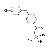 CAS#: 77290-30-3, 2-Methyl-2-propanyl 4-(4-chlorobenzyl)-1-piperazinecarboxylate