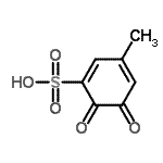 CAS 登录号：773028-46-9， 3-甲基-5,6-二氧代-1,3-环己二烯-1-磺酸
