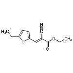 CAS 登录号：773090-90-7， 乙基(2E)-2-氰基-3-(5-乙基-2-呋喃基)丙烯酸酯