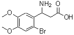 CAS 登录号：773122-00-2， 3-氨基-3-(2-溴-4,5-二甲氧基-苯基)丙酸