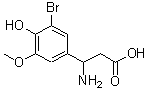 CAS 登录号：773122-11-5， 3-氨基-3-(3-溴-4-羟基-5-甲氧基苯基)丙酸