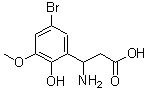 CAS 登录号：773122-63-7， 3-氨基-3-(5-溴-2-羟基-3-甲氧基-苯基)丙酸