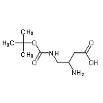 CAS#: 773126-09-3, 3-Amino-4-({[(2-methyl-2-propanyl)oxy]carbonyl}amino)butanoic acid