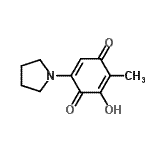 CAS 登录号：77357-56-3， 3-羟基-2-甲基-5-(1-吡咯烷基)-1,4-苯醌