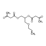 CAS 登录号：77376-18-2， 3-(烯丙氧基)-1,2-丙烷二基二(3-氧代丁酸酯)