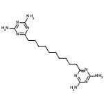 CAS#: 77442-84-3, 6,6'-(1,10-Decanediyl)bis(1,3,5-triazine-2,4-diamine)