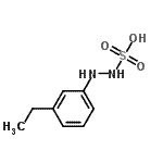 CAS 登录号：774497-63-1， 2-(3-乙基苯基)肼磺酸