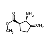 CAS#: 774511-88-5, Methyl (1R,2S)-2-amino-3-methylenecyclopentanecarboxylate