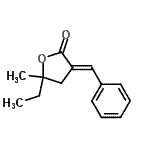 CAS 登录号：774593-79-2， (3E)-3-亚苄基-5-乙基-5-甲基二氢-2(3H)-呋喃酮